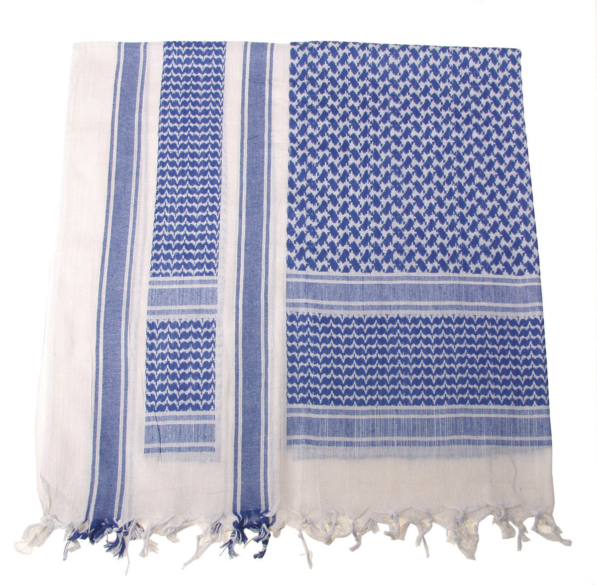 Shemagh Tactical Scarf Multifunctional Against Sun Dust Blue White