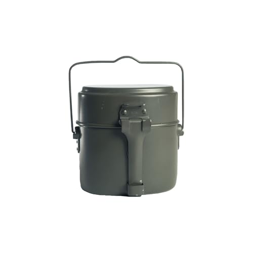 Mil-Tec German Mess Kit – 3-Part Grey Aluminium Military Cookware