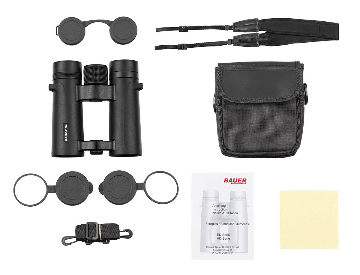 BAUER Binocular Hiking Hunting Outdoor SL, 10xMagnific Waterproof Black