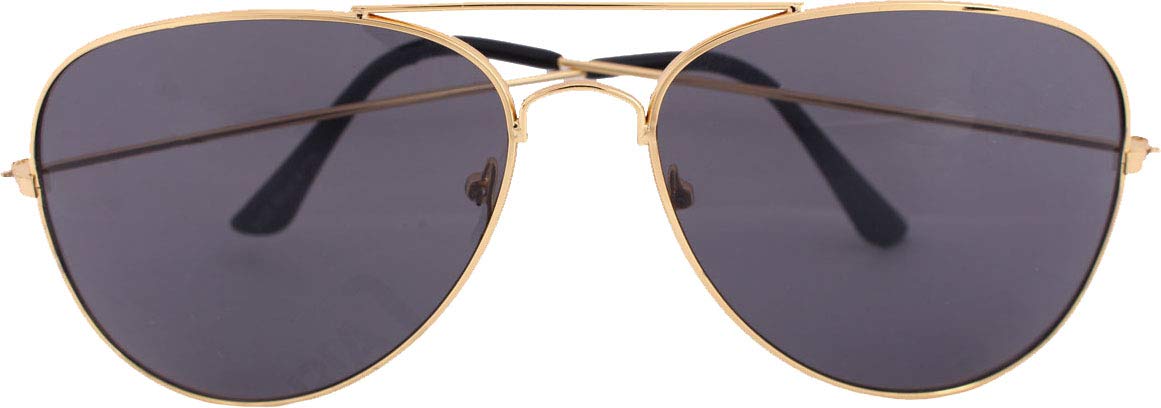 Mil-Tec US Gold Pilot Sunglasses with Etui