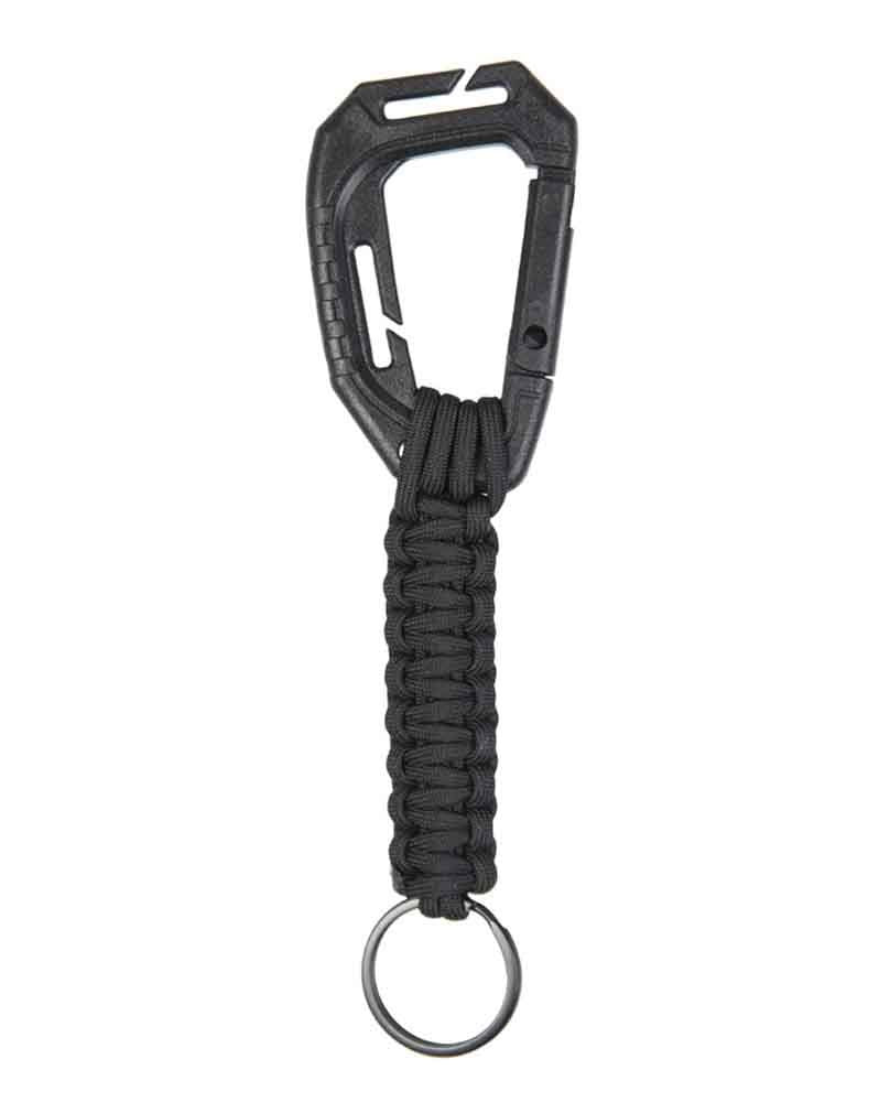Mil-Tec Keyholder Paracord with Carabiner MOLLE Black