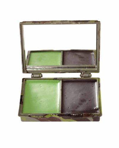 Mil-Tec Camo 2 Colors Face Paint Set with Mirror Woodland