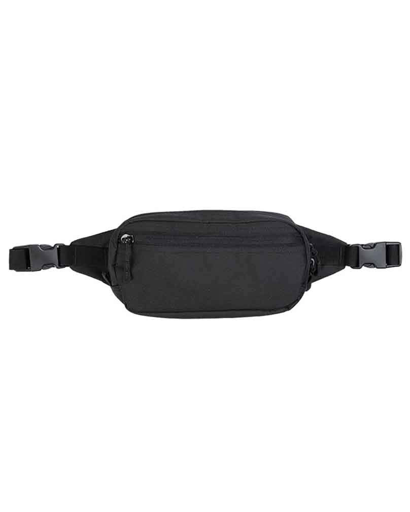 Mil-Tec Traveller Belt Bag Compact Polyester Waist Pack Black