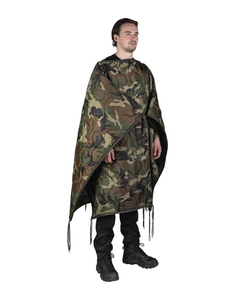 Mil-Tec Poncho Liner Multifunction Woodland