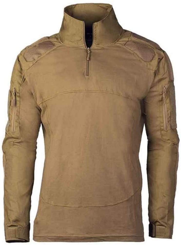 Mil-Tec Men’s Chimera Combat Shirt – Dark Coyote Tactical Top