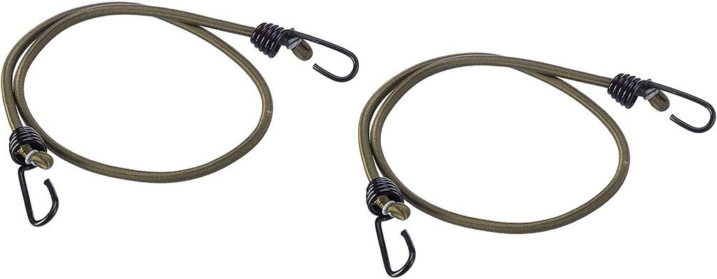 Mil-Tec Elastic Shock Cords with Hooks Olive