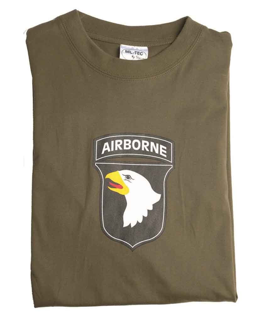 Mil-Tec T-Shirt 101ST Airborne Olive
