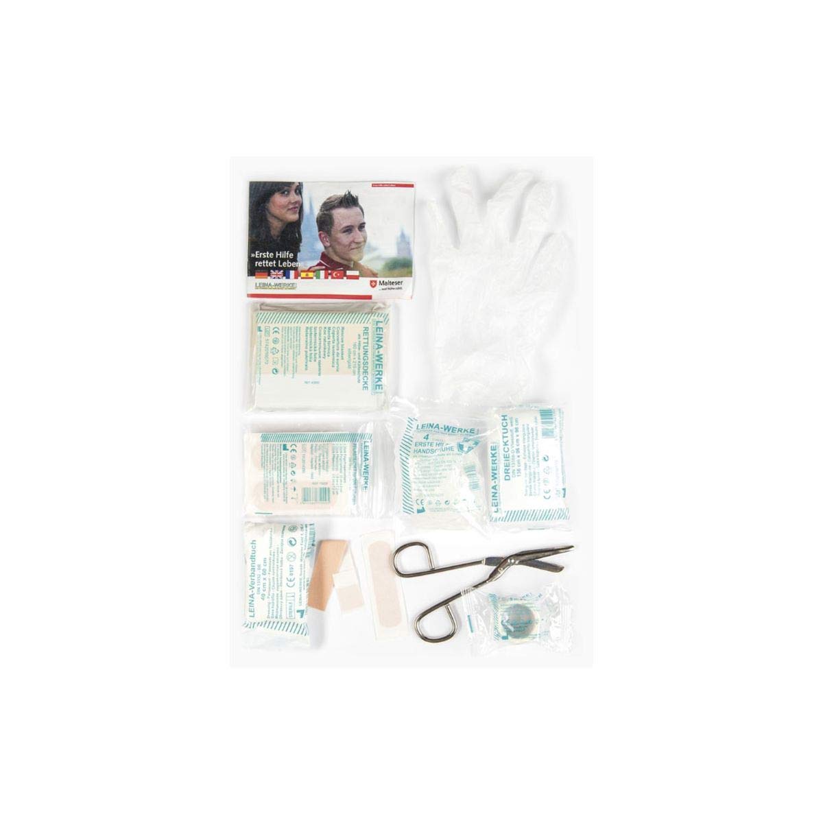 Mil-Tec 25-Piece First Aid Set Olive Drab – Compact Molle Tactical Emergency Kit