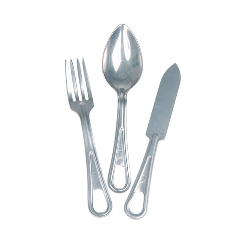 Mil-Tec US Stainless Steel 3-pcs. Eating Utensil