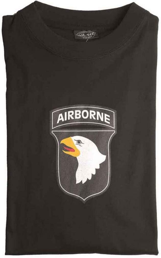 Mil-Tec T-Shirt 101ST Airborne Black