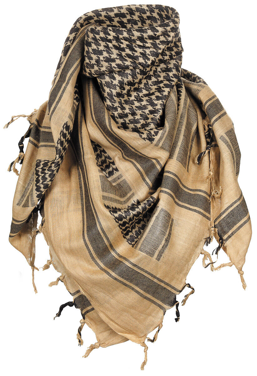 Shemagh Tactical Scarf Multifunctional Against Sun Dust Sand Black
