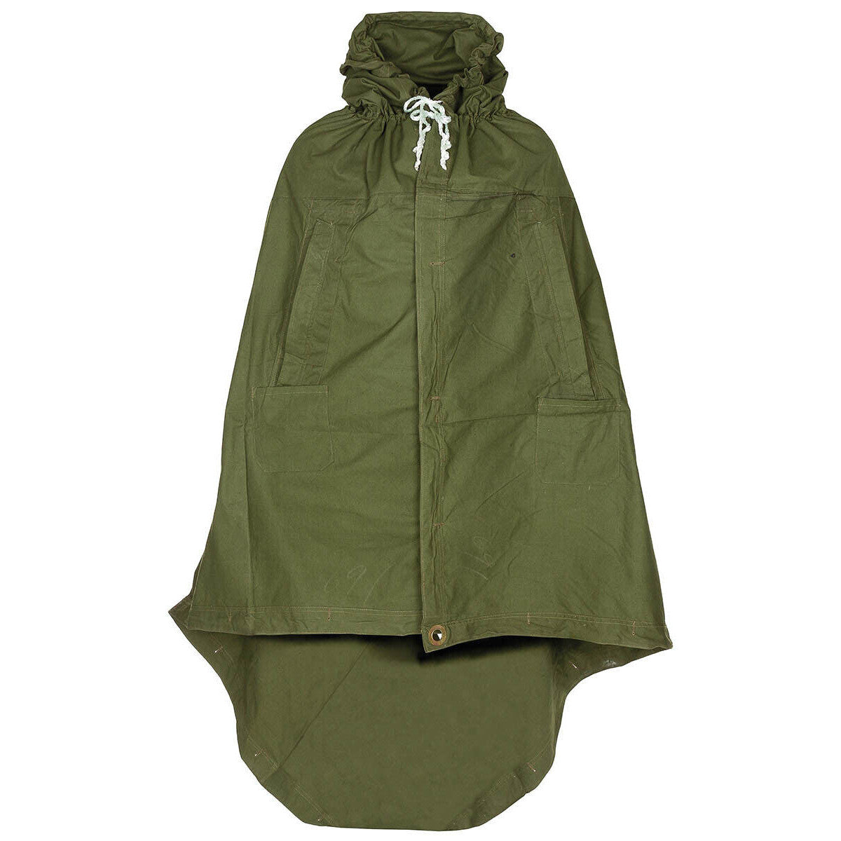 Original Romanian Army Military Tent Tarpaulin OD Green 180x180cm Used