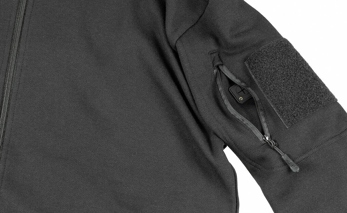 MFH Sweat Jacket Tactical Black