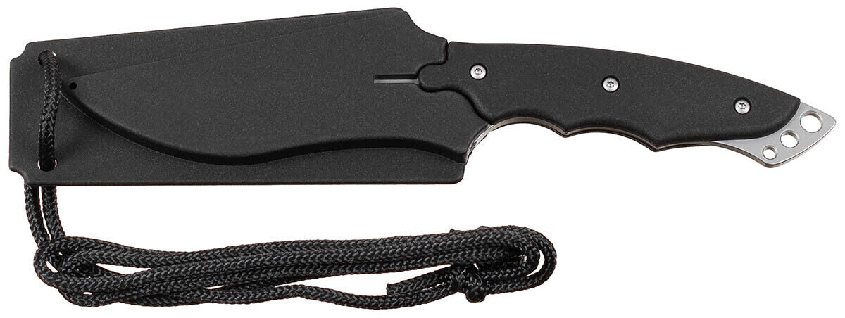 Outdoor Hunting Camping Knife Curved Blade Plastic Handle Sheath
