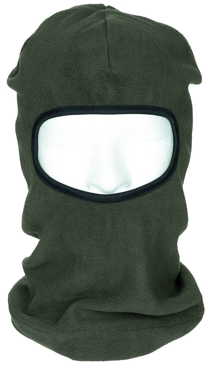 Face Mask Ski Winter Hat 1 One Hole Balaclava Hood Beanie OD Green Polyester