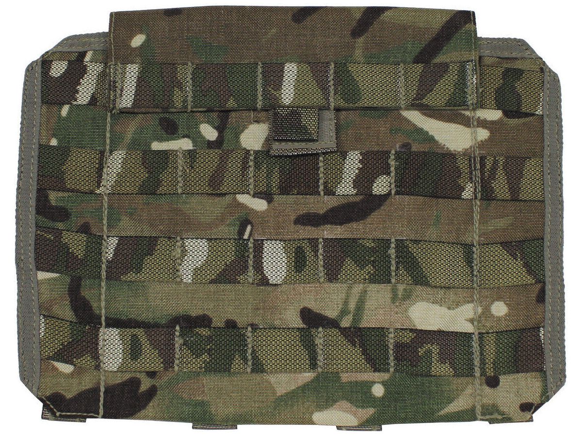 GB Original Military Army Bag Side Plate Pocket, Osprey MK IV MTP Camo Used