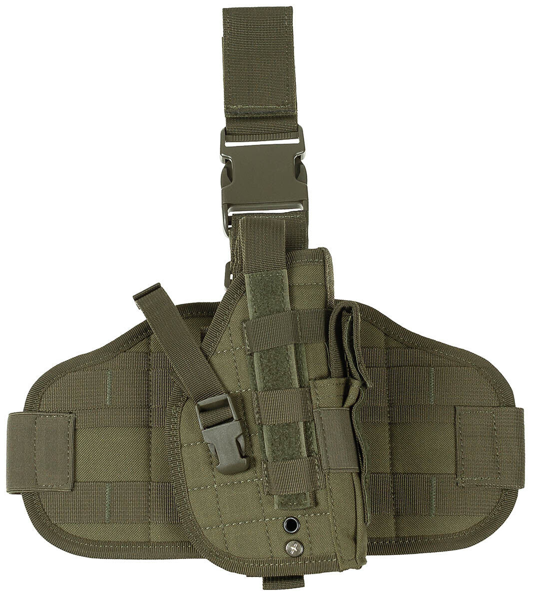 Leg Holster Military Army Combat MOLLE Right-Handed Use OD Green