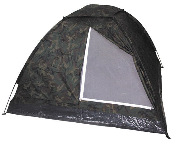 Monodom 3-Person Woodland Tent - Single-Walled Mosquito Net Sturdy Poles