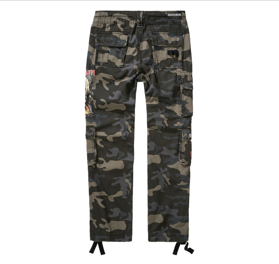 Brandit IRM Pure Slim Trousers Outdoor Hiking Stylish Pants Dark Camo
