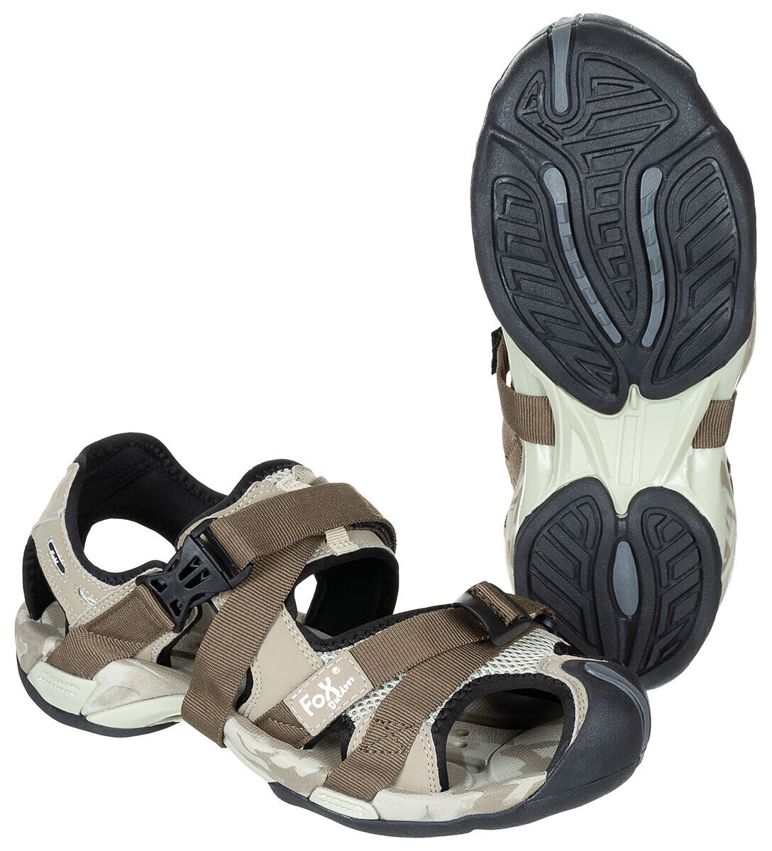 Trekking Hiking Lightweight Sandals Click Closure Desert Waterproof Footbed