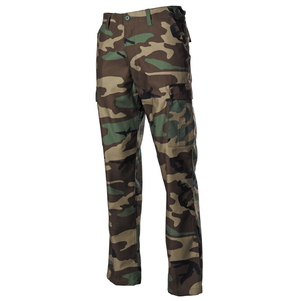 US Army BDU Woodland Camouflage Combat Trousers Military Pants Camo