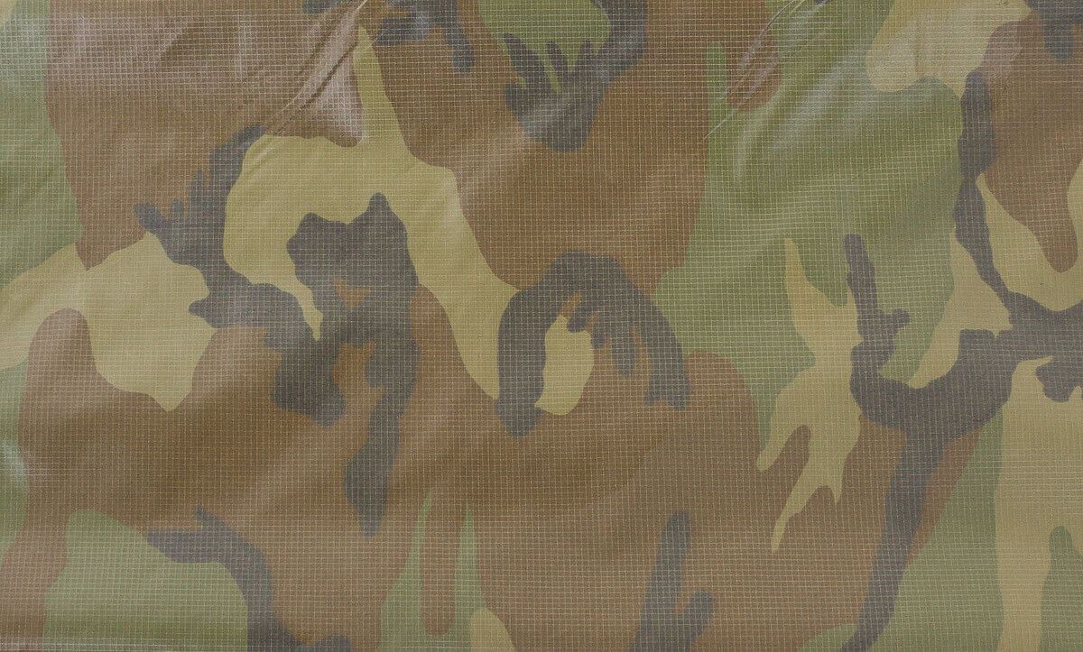Camo Fabric Military Army Woodland Blanket Coated 1,5m Wide