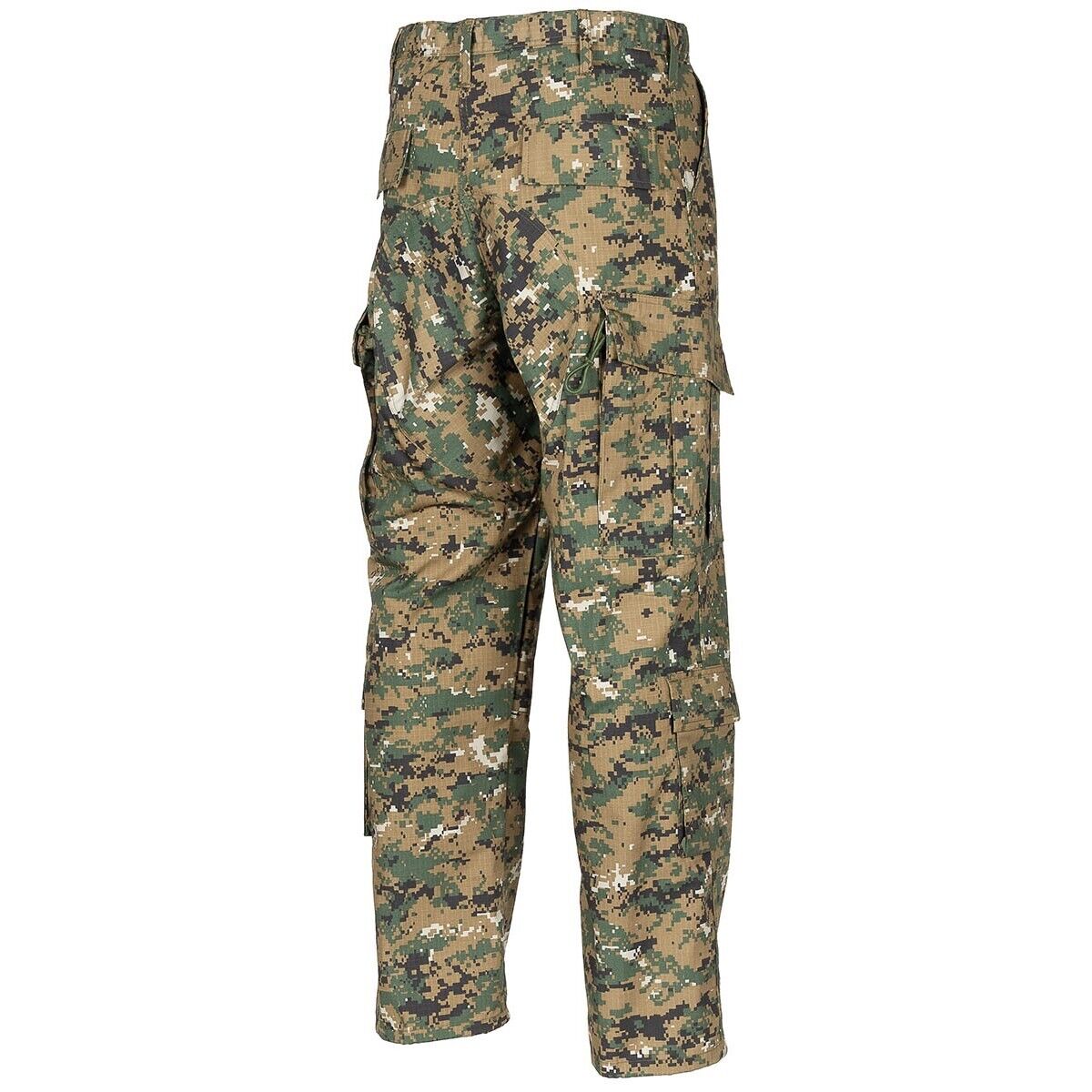 US Army Mens Tactical BDU Pants Military Combat Rip Stop Digital Woodland Camo