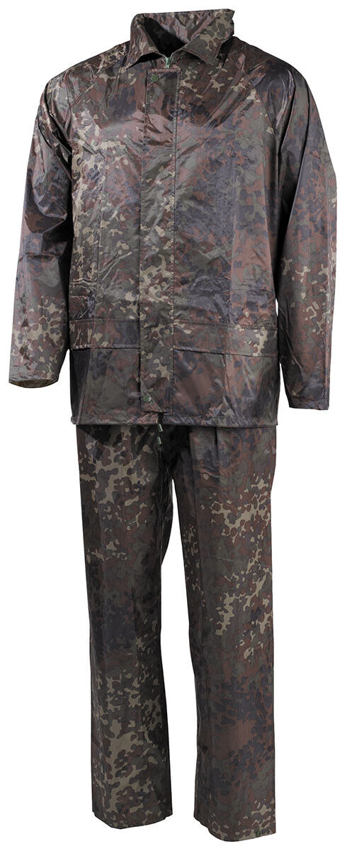 Rain Shelter Cover Military Army 2 Parts Hooded Waterproof Case BW camo