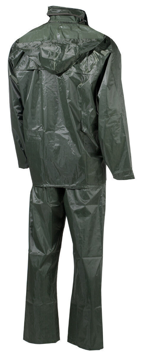 Rain Shelter Cover Military Army 2 Parts Hooded Waterproof Case OD Green MFH