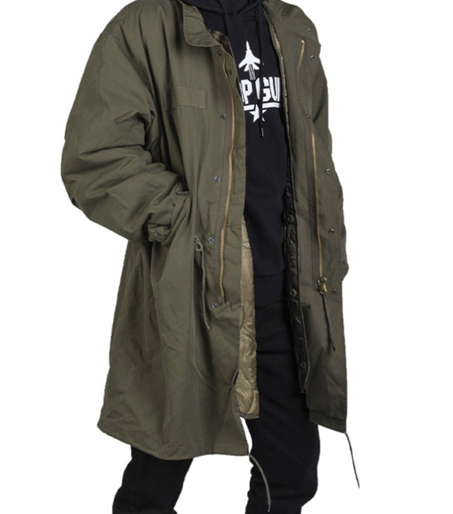 MIL-TEC US Military Style Long Jacket OD Green M65 Shell Parka With Liner New