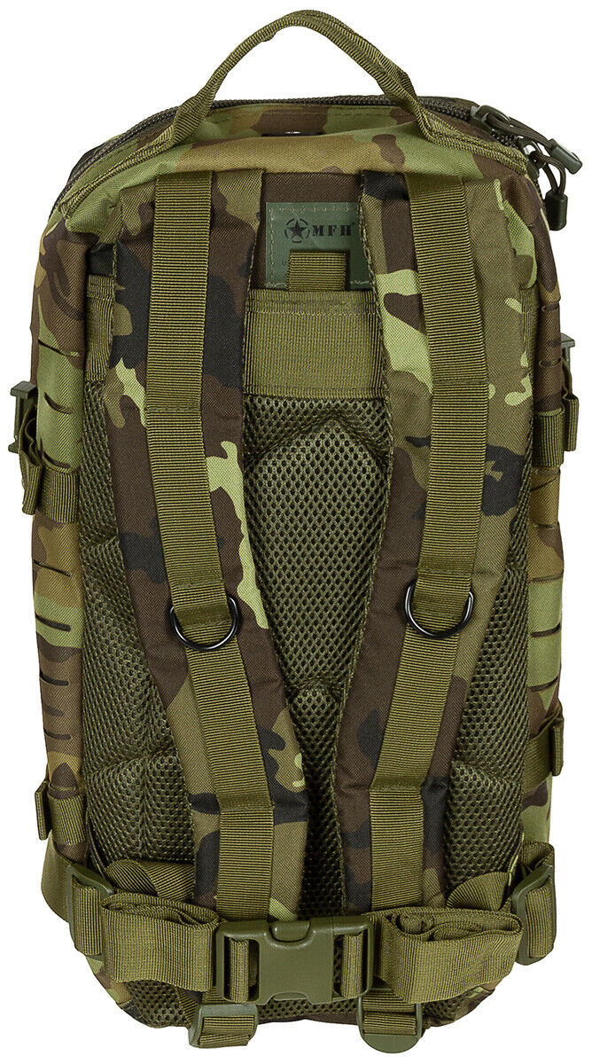 MFH US Assault I Laser Backpack 30L Czech M95 Camo