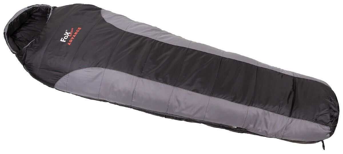 Black-Grey Mummy Sleeping Bag - Advanced Design for Outdoor Comfort