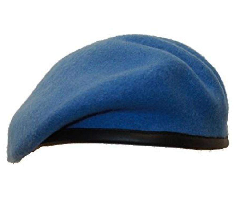 German Army Bundeswehr Military Plein Ciel Commando Beret 100% Wool Blue