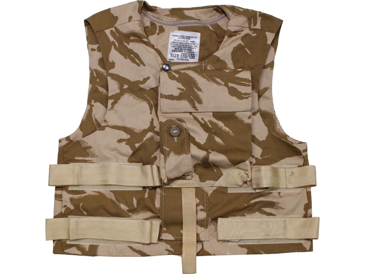 Original British Army Military GB Cover Combat Vest DPM Desert