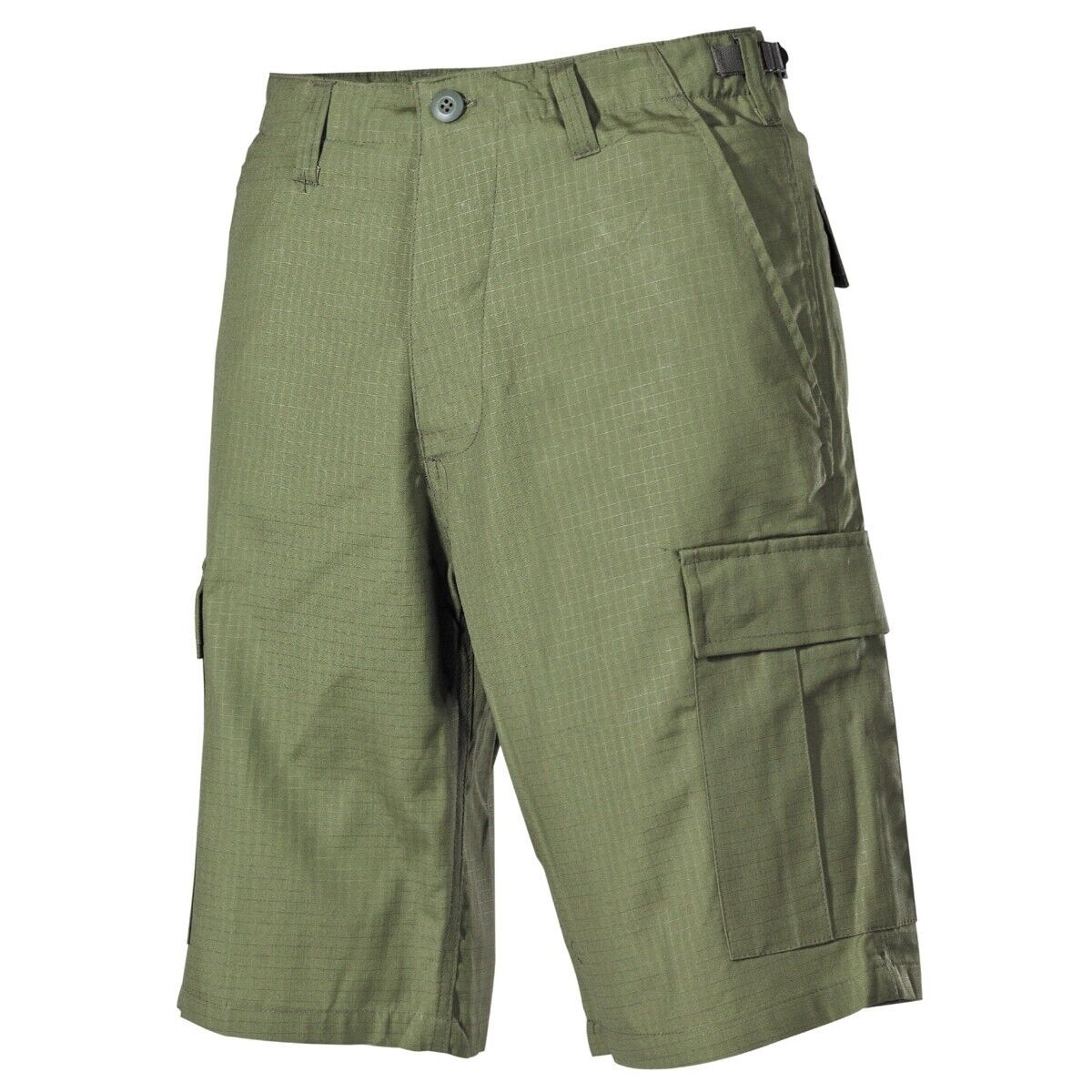 Shorts Bermuda Shorts Men's Military Army BDU Leg Pockets Rip Stop OD Green