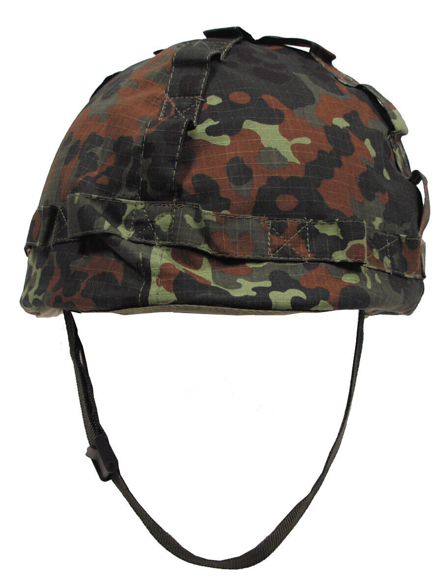 Bundeswehr US Plastic Helmet with Camo| Adjustable Neck Strap Detachable Cover