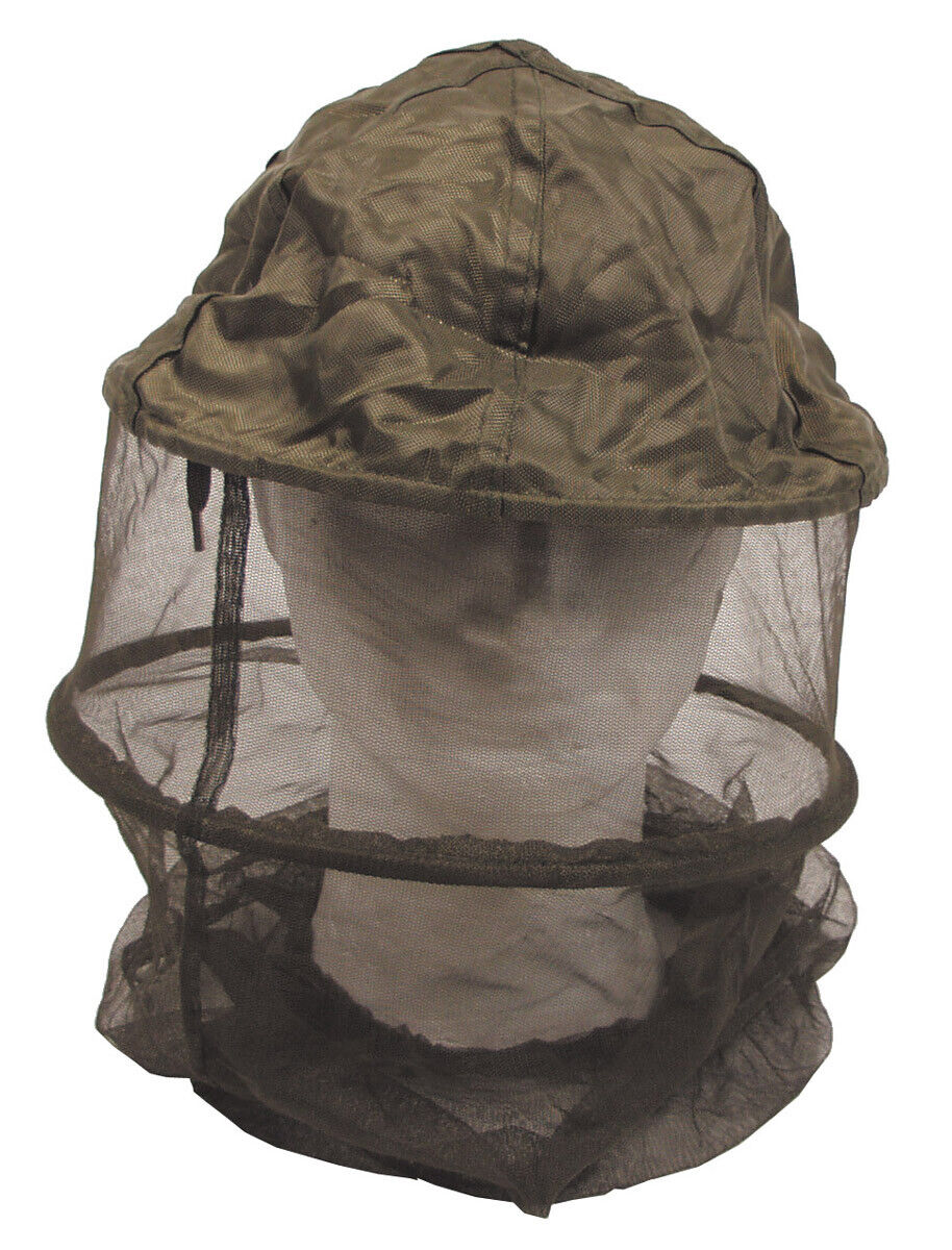 MFH Mosquito Head Net Green Metal Ring