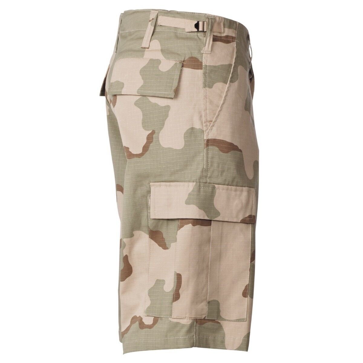 Bermuda Shorts Camo Military Army BDU Leg Pockets Rip Stop 3 Col Desert