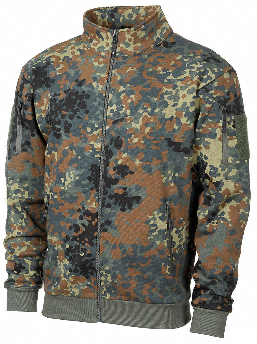 MFH Tactical Sweat Jacket Flecktarn Camo