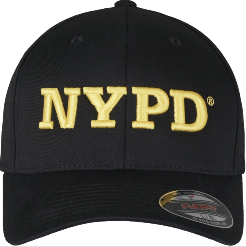 Brandit Summer Cap NYPD 3D Logo Flexfit Cap Hat Black