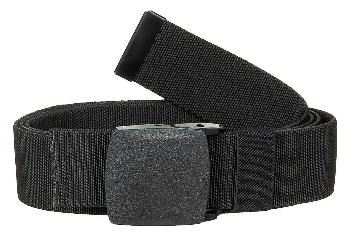Web Belt Combat Tactical Elastic Material Black