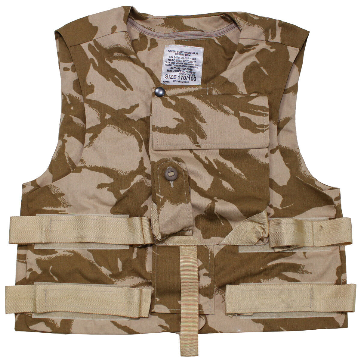 Original British Army Military GB Cover Combat Vest DPM Desert
