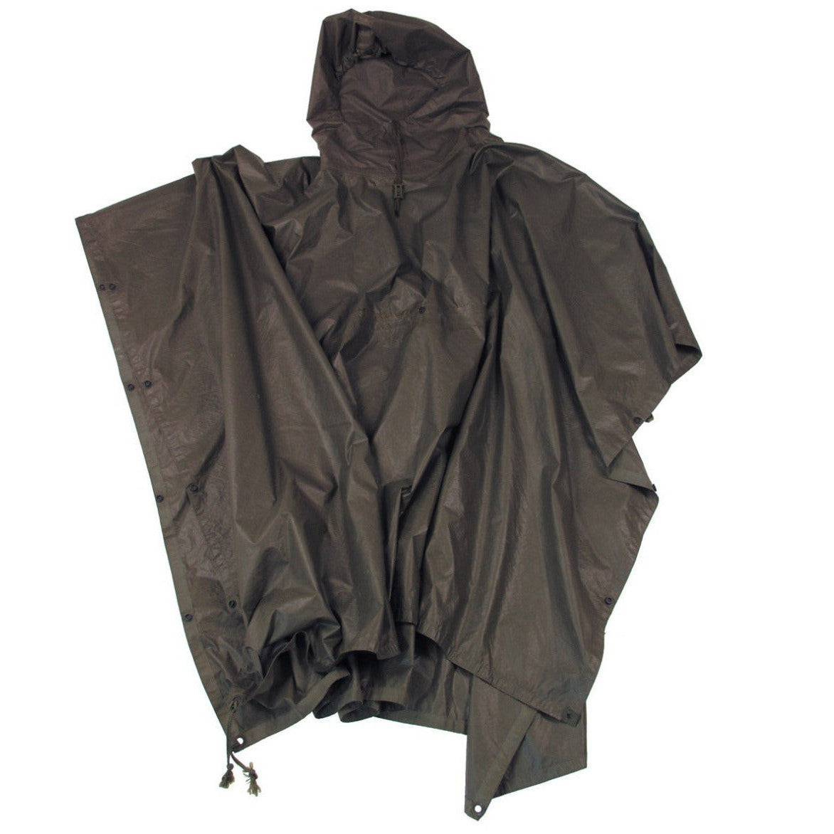 Genuine German Amy OD Wet Weather Poncho Vintage Military Surplus Durable Used