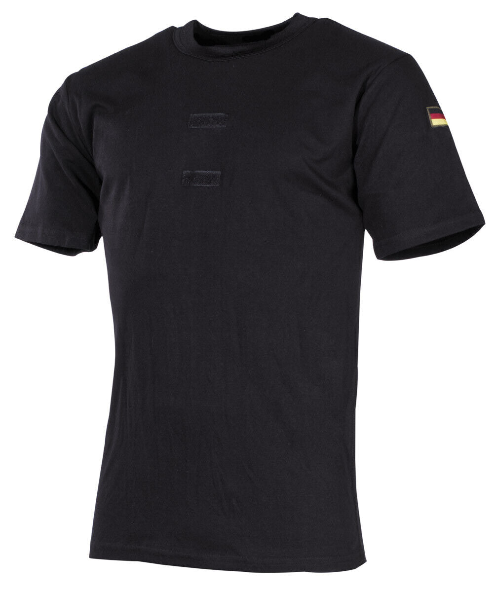 Bundeswehr Army Undershirt Tropical Black Loop Panels German Flag