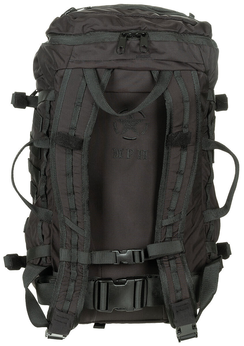 MFH Professional Mission 30 Cordura Backpack - Black, 30 L