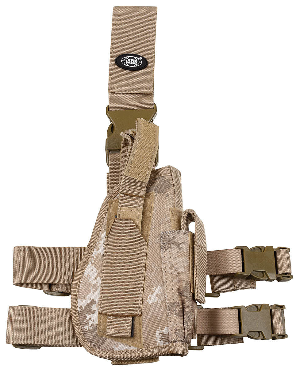Leg Holster Military Army Combat Right-Handed Vegetato Desert Camo