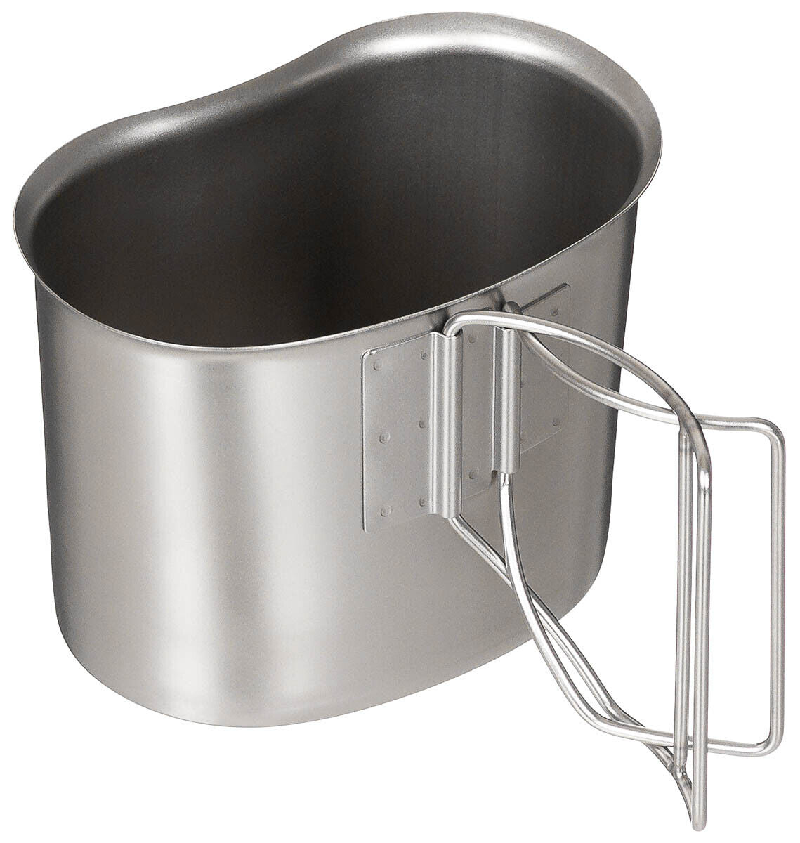 MFH US Canteen Cup Stainless Steel Folding Handles
