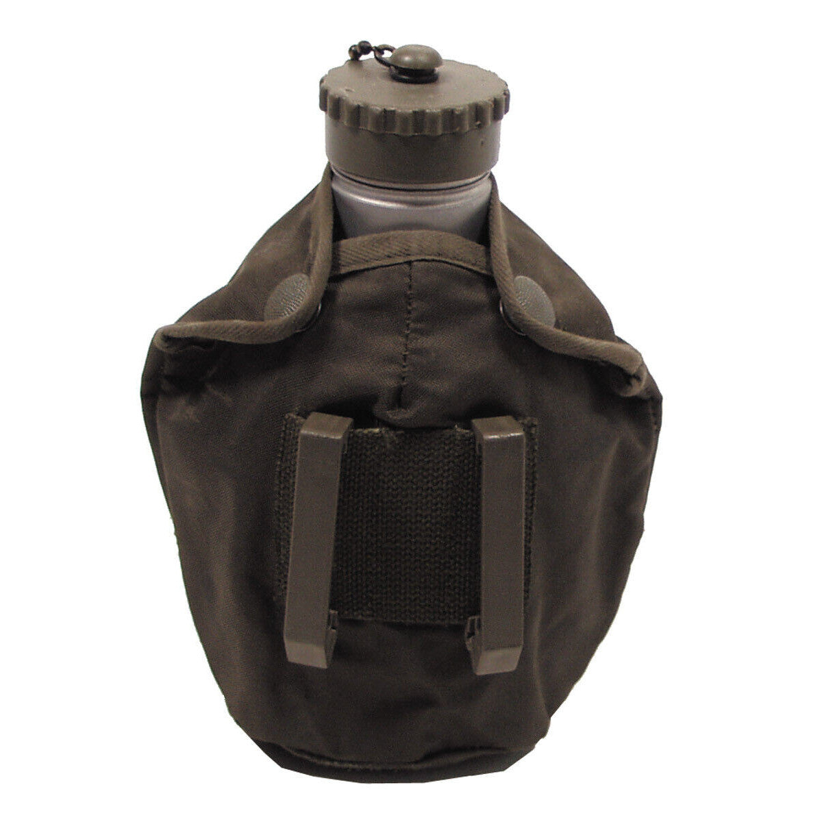 Original Austrian Army Military Bottle aAlu Cup Nylon Cover Used
