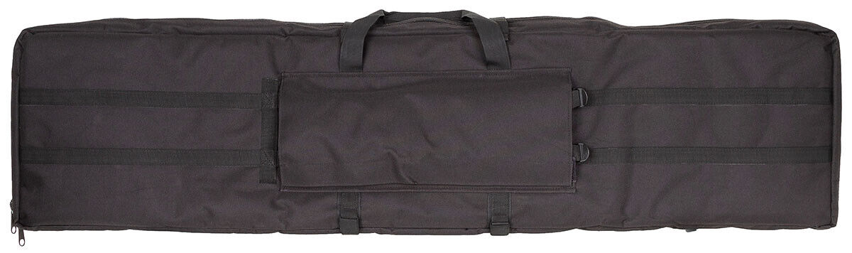 Large Black Rifle Bag Padded Wearable as Backpack Multiple Compartments