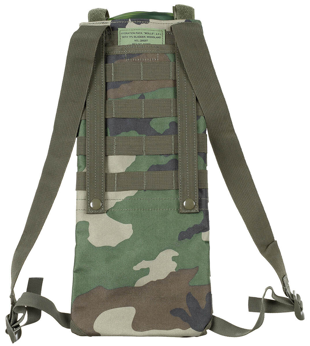 Hydration Backpack Hiking Outdoor MOLLE 2,5L With TPU Bladder Woodland